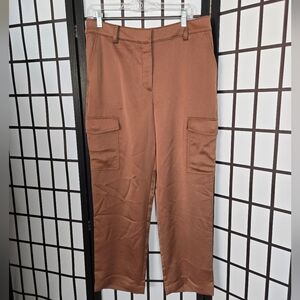 Loft Brown Cargo Workwear Casual Style Trousers